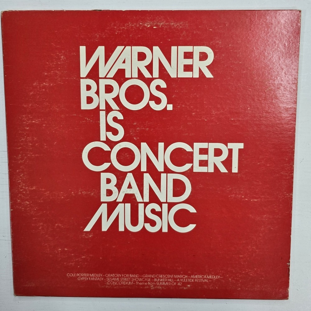 Various - Concert Band Music LP VG+/VG Classical 1970s Vintage Vinyl Stereo